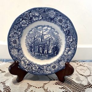 Staffordshire Liberty Blue Salad Plate